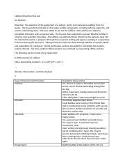 Exp 10b Caffeine Extraction Postlab Docx Caffeine Extraction Post Lab