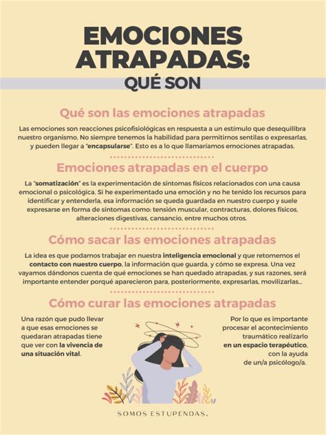 Emociones Atrapadas Qu Son Somos Estupendas