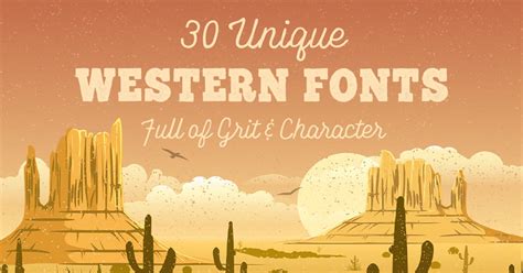 Free Western Fonts Pack 2024