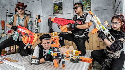 Action Nerf War Captian Seal X Nerf Guns Fight Group Criminals Mr