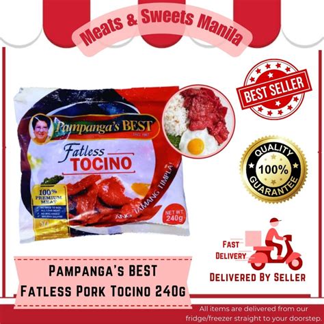 Pampangas Best Fatless Tocino 240g Shopee Philippines