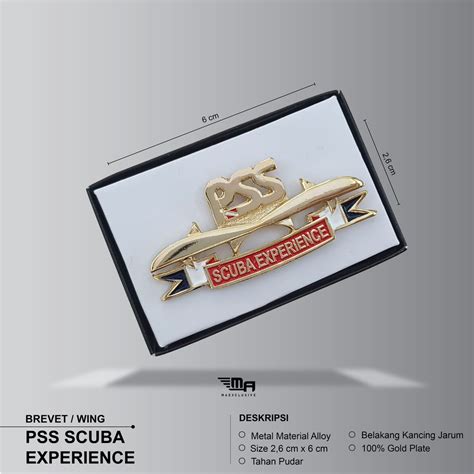 Jual WING PSS SCUBA EXPERIENCE PDH BRIVET BREVET PIN PSS SCUBA