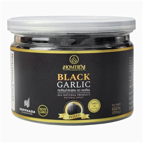 Homtiem Black Garlic 250gram Whole Peeled Black Garlic