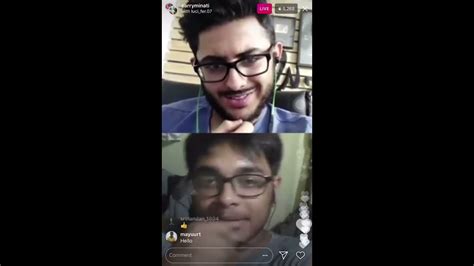 Carry Minati Talking With His Fan Live Sharing His Experience