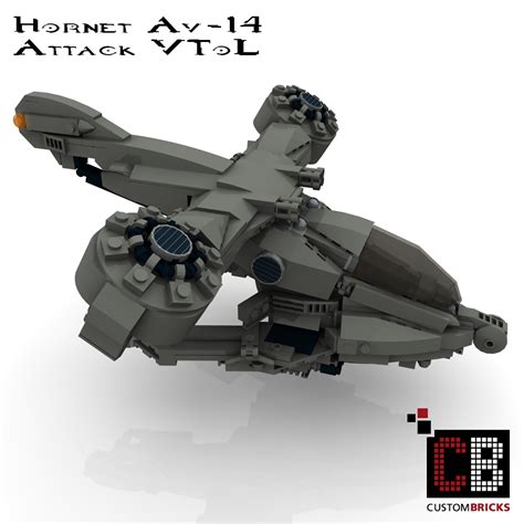 Custombricksde Lego Custom Uncs Av 14 Hornet Attack Vtol Halo