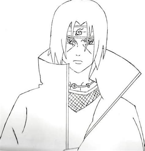 Itachi Imprimible Para Colorear Imprimir E Dibujar Coloringonly