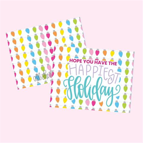 Note Card Happiest Holiday All She Wrote Notes