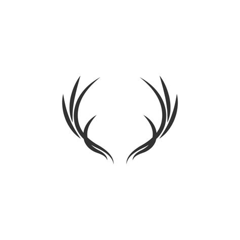 Antler icon logo design 11212839 Vector Art at Vecteezy