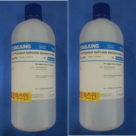 도도매사이언스 수산화칼륨용액 0 1mol 500ML Potassium hydroxide ethanolic standard