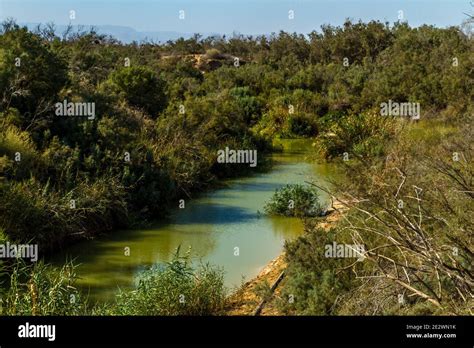 Jordan River Baptism site Stock Photo - Alamy