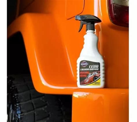 Cera Liquida Spray R Pido Brilho Cera Para Carro Kit R Em