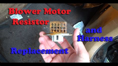 Blower Motor Resistor And Harness Repair On 1998 Jeep Cherokee Xj Youtube