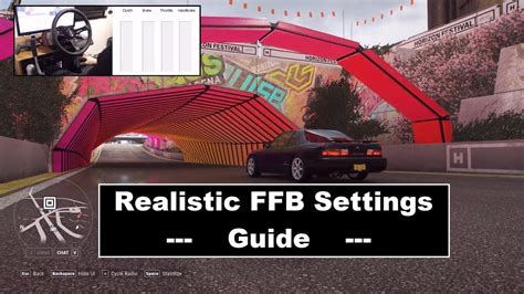 Forza Horizon Realistic Ffb Setup Guide Youtube