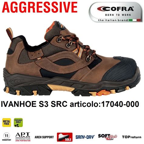 Scarpe Antinfortunistiche Cofra Linea Aggressive Modello Ivanhoe S Src