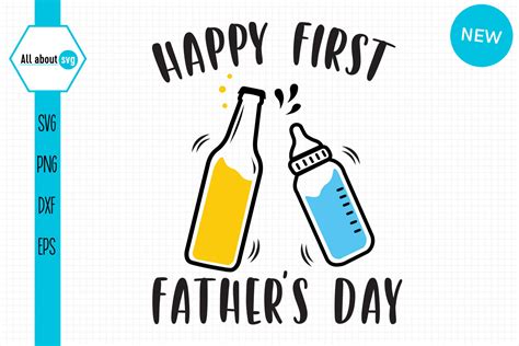 Happy First Fathers Day Svg By All About Svg Thehungryjpeg