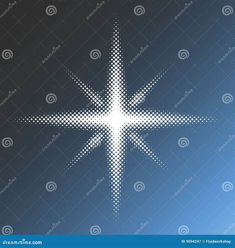 Vector Dotted Star Symbol Stock Vector Illustration Of Abstract 9094247