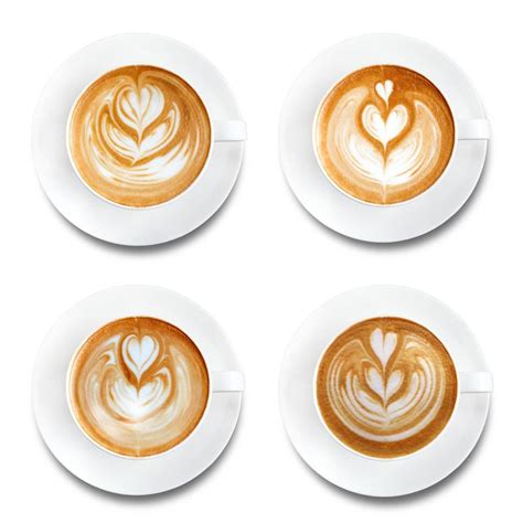 Latte art coffee isolated on white background 10401809 Stock Photo at Vecteezy