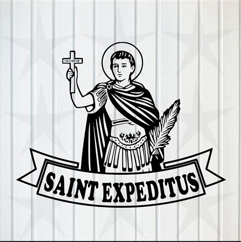 Saint Expeditus Svg Religious Pictures Catholic Svg Etsy