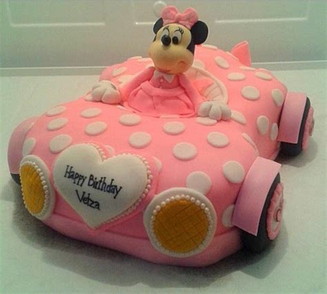 Minnie Mouse Car Cake - CakeCentral.com