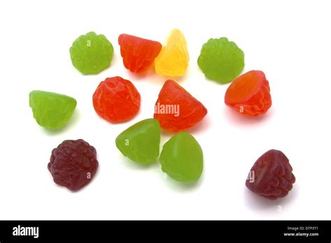 Colorful fruits candy Stock Photo - Alamy