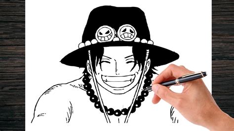 How To Draw Ace Step By Step One Piece Youtube