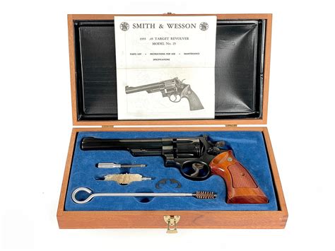 Lot Smith And Wesson 25 2 Model 1955 45 Acp Revolver W Factory Box