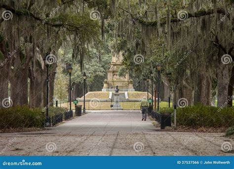 Forsyth Park in Savannah Georgia Stock Photo - Image of trees, chatham ...