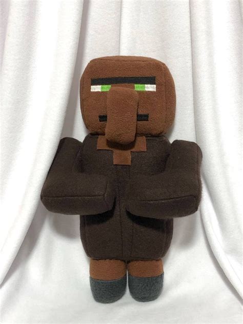 Villager Minecraft Plush 12 Game Soft Toy Minecraft Etsy