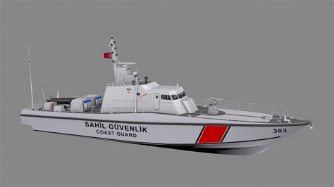 3D Turkish Coast Guard Kaan 33 Class Model TurboSquid 1998975