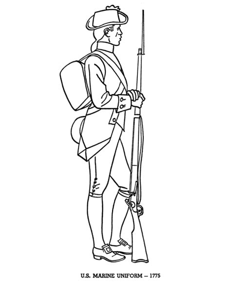 Revolutionary War Soldier Coloring Page - Coloring Home