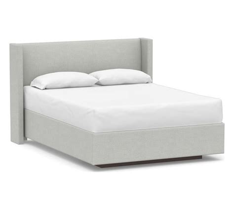 Elliot Shelter Upholstered Headboard With Footboard Storage Platform