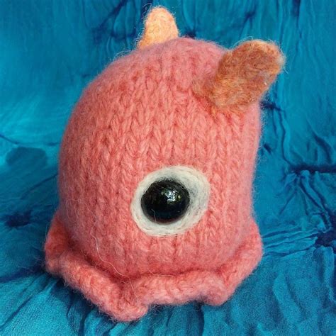 Dumbo Octopus Stuffed Animal True Handmade Cephalopod Plush Handknit