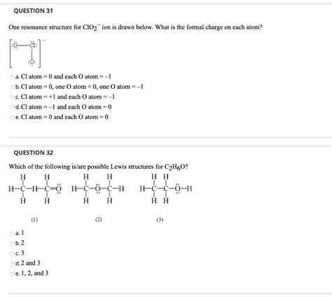 Clo2 Lewis Structure Formal Charges