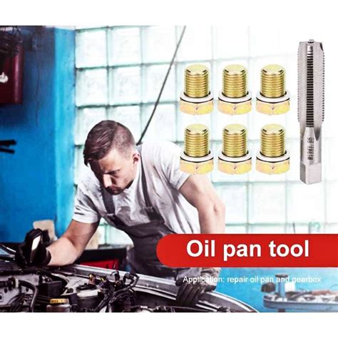 M13x1 25mm Sump Drain Plug Oil Pan Thread Repair Tools Kit cho hộp số