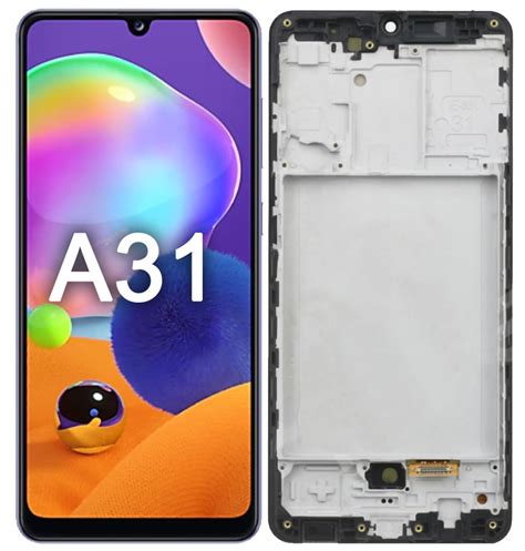 Tela OLED Display Para Samsung Galaxy A31 Aro Vivid Cell Display