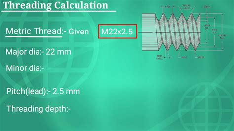 How To Make Threading Calculation Metric Thread Calculation Without