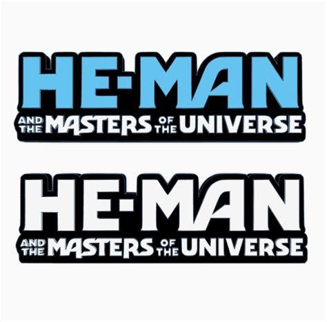 STL file 2x HE-MAN AND THE MASTERS OF THE UNIVERSE (2021) Logo Display ...