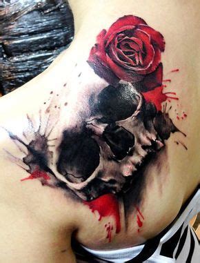 Realistic Skull Tattoo By Zsofia Belteczky