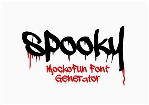 😱 [FREE] Creepy Font Generator - MockoFUN