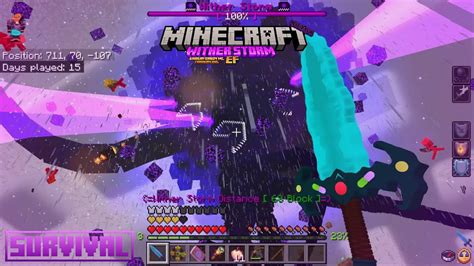 Ef Wither Storm Add On Survival Mcpe Mcbe Wither Storm In Minecraft