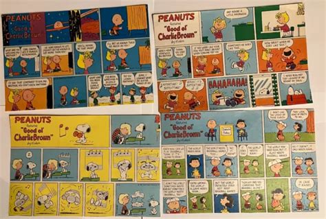 Vintage Snoopy Peanuts Charlie Brown Newspaper Comic Strip Charles 8910