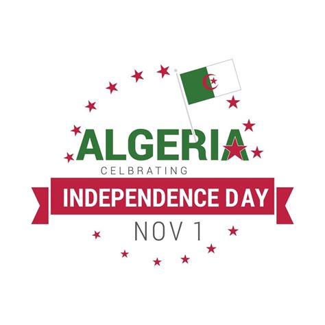 Algeria Independence Day Design Card Vector 13305428 Vector Art At Vecteezy