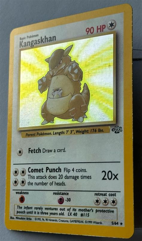 Pokémon TCG Kangaskhan Jungle 5 64 Holo Unlimited Holo Rare eBay