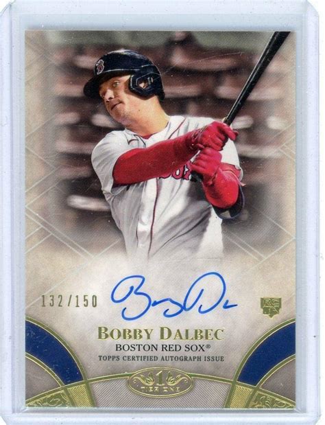 Topps Tier One Bobby Dalbec Rookie Card Auto Red Sox