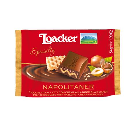 Buy Loacker Napolitaner Milk Chocolate With Hazelnut Cream Wafer G