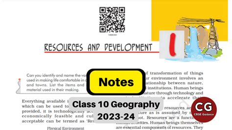 Resources And Development Class Simplified Notes For Revision Cbse