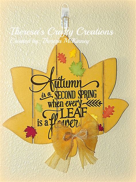 Theresa's Crafty Creations: Autumn Wall Art....