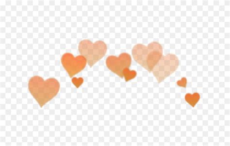 Arancione Orange Heart Overlay Edit Tumblr Symbol PNG FlyClipart