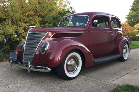 350 Powered 1937 Ford De Luxe Tudor Sedan 4 Speed For Sale On BaT