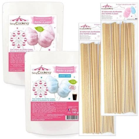 Appareil Barbe Papa Scrapcooking Pr Paration Bleue Et Rose